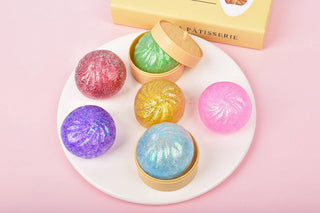 Mystery Glitter Dumpling Bao Bun Sensory Squishy Toy