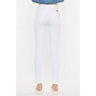 White High-Rise Skinny Jeans