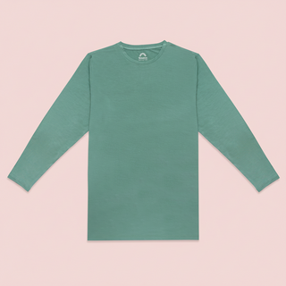 Tropical Green Unisex Bamboo Long Sleeve Shirt
