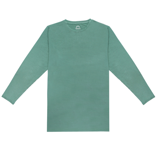 Tropical Green Unisex Bamboo Long Sleeve Shirt