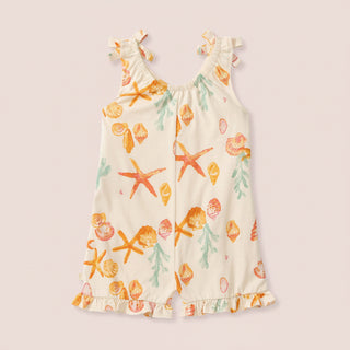 Starfish & Shells Organic Girl Romper