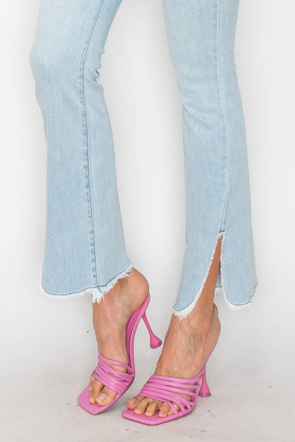 Western High Rise Boot Cut Jeans