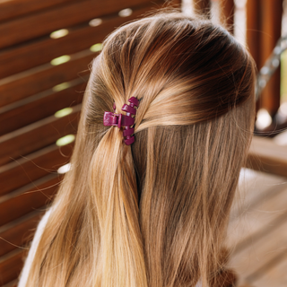 TELETIES Classic Mulberry Tiny Claw Clip