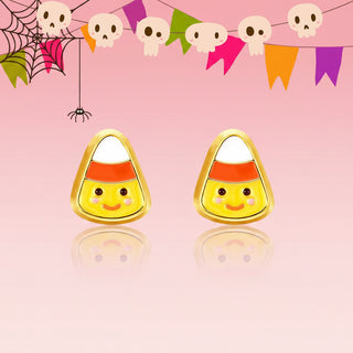 Girl Nation Candy Corn Cutie Enamel Stud Earrings