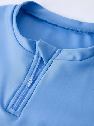 Boys’ Blue Shark Long-Sleeve Rashguard Set