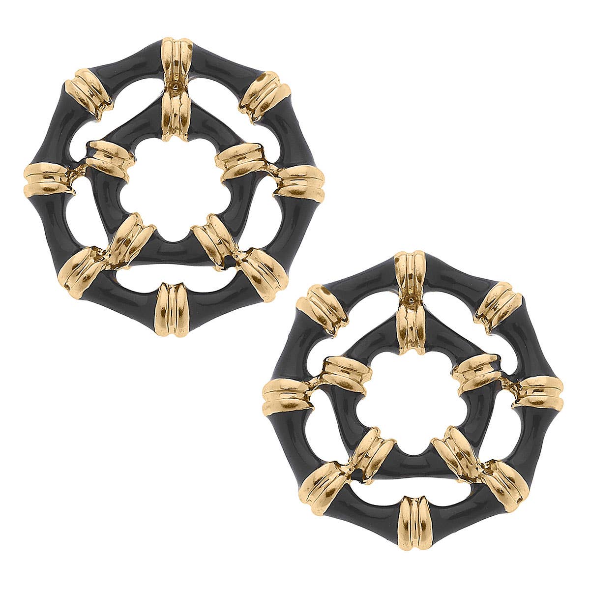 Lilly Bamboo Stud Earrings