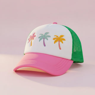 Palm Paradise Trucker Hat
