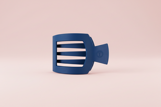 Square Flat Hair Clip | Small | Midnight Rain