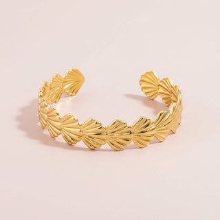 Mini Scallop Shell Cuff Bracelet