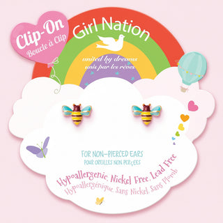 CLIP ON Cutie Earrings | Buzzing Bee