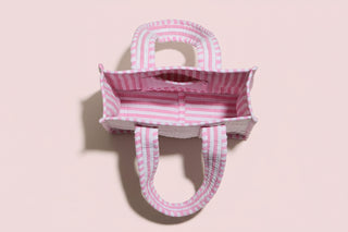 Pink Shell Quilted Mini Tote Bag