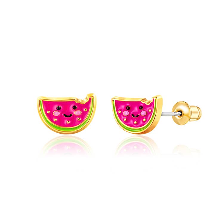 One in a Melon Cutie Stud Earrings