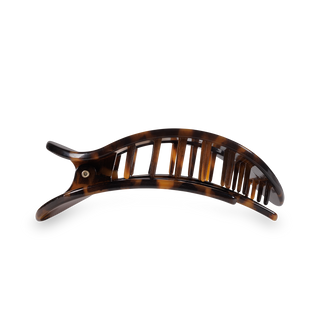 Tortoise Medium Flat Round Clip