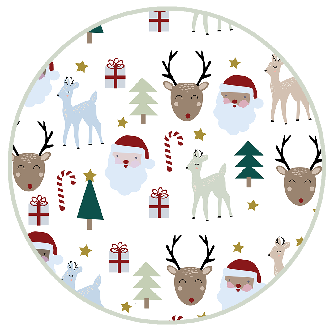 Santa and Friends Kids Holiday Tulle Dress