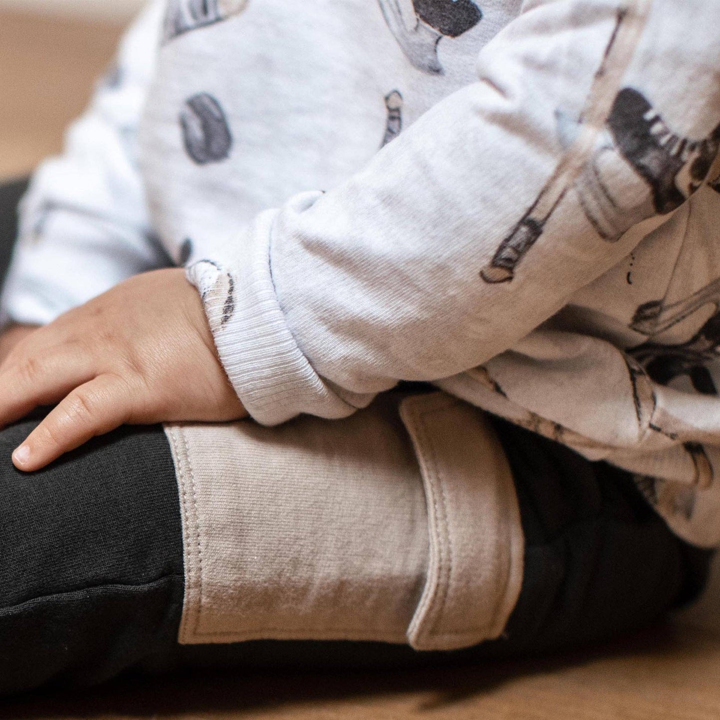 Burts Bees Little Slapshot Organic Cotton Hockey Sweatshirt & Jogger Set