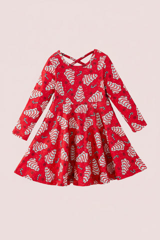 Christmas Tree Cake Twirl Dress