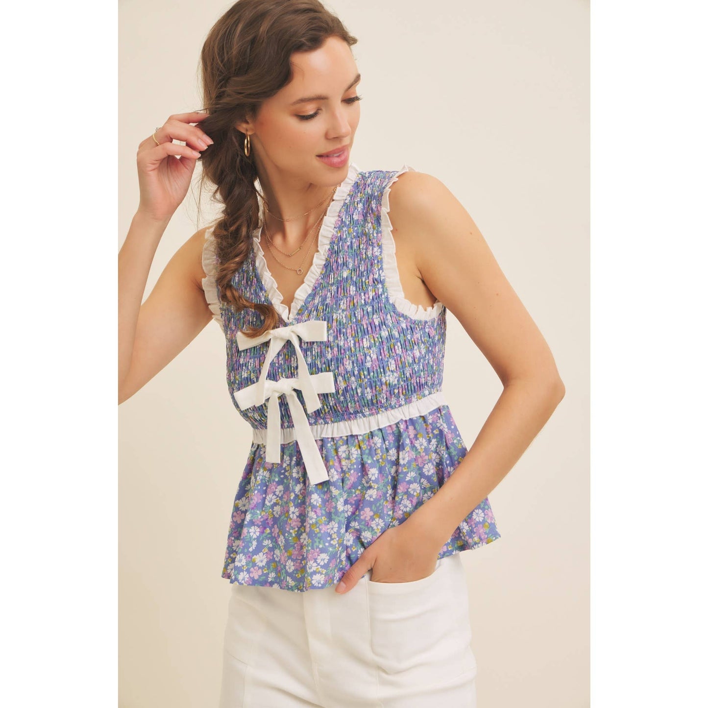 Garden Party Smocked Top