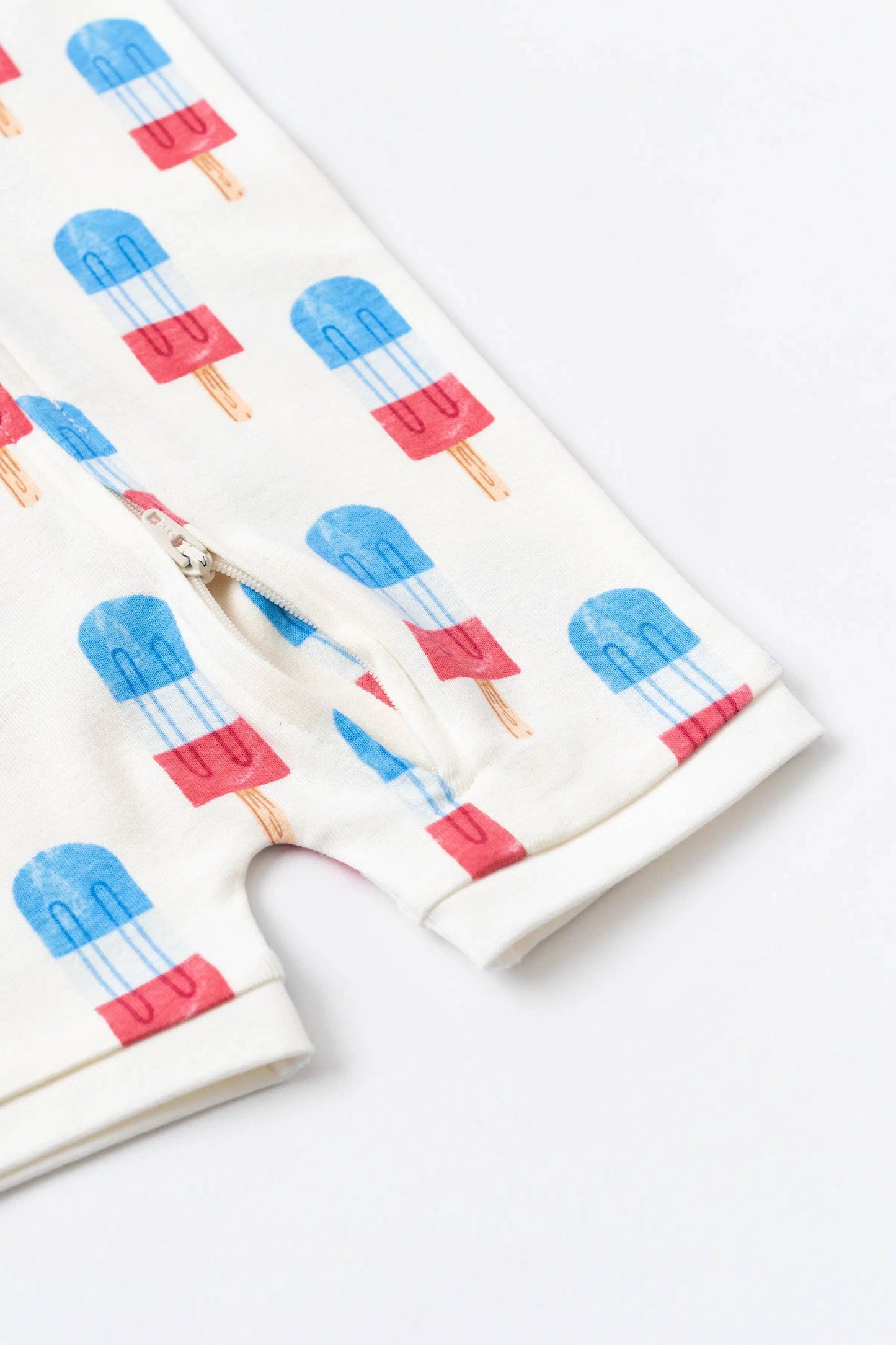 4th of July Baby Shorty Pajamas - Americana Ice Pops