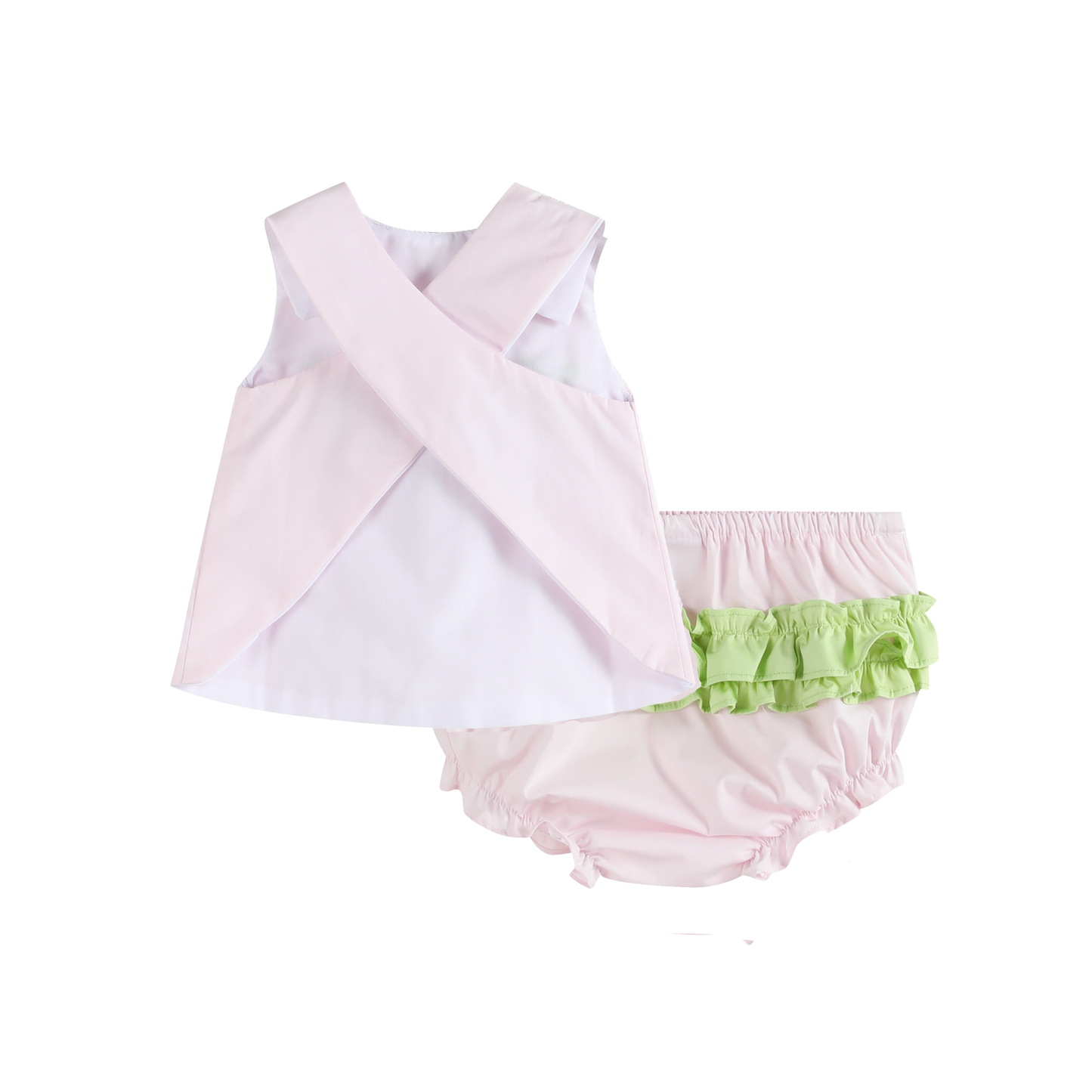 Pink Baby Turtles Crossback Top and Bloomer Set