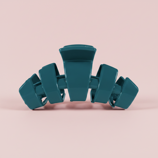 TELETIES Classic Teal With It Medium Claw Clip