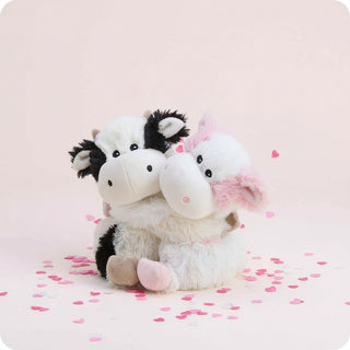 Warmies | Cow Hugs – Microwavable Lavender Scented Plush Duo