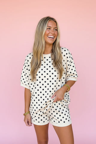 Polka Dot Matching Lounge Set