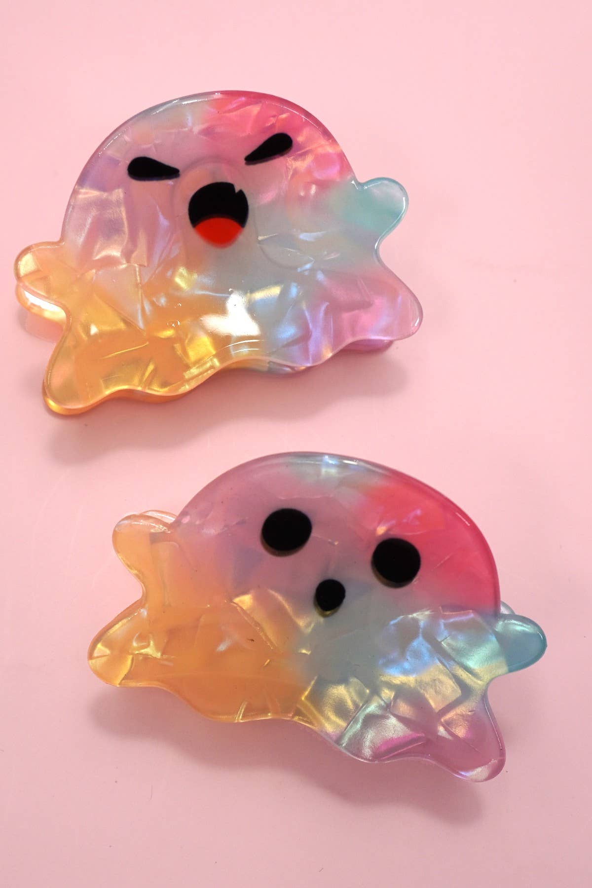 Colorful Ghost Claw Clip