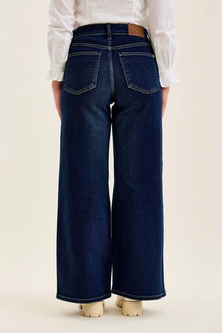 Judy Blue Petite High-Waist Lux Retro Wide-Leg Jeans in Twilight Blue