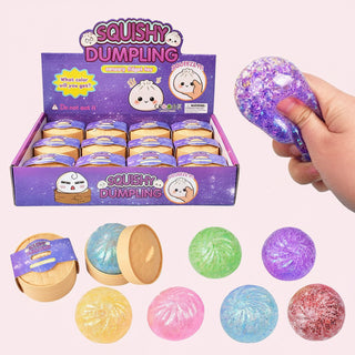 Mystery Glitter Dumpling Bao Bun Sensory Squishy Toy