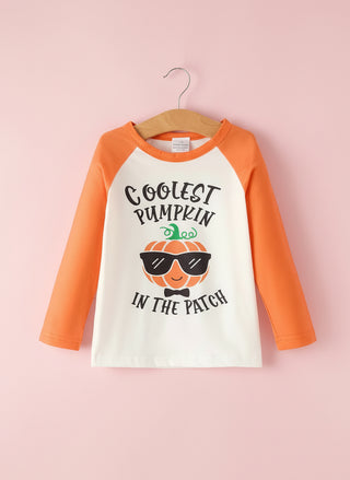 Coolest Pumpkin in the Patch - Long Sleeve Boys Top