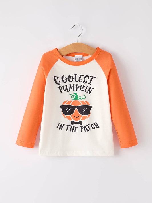 Coolest Pumpkin in the Patch - Long Sleeve Boys Top