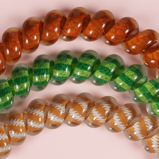 Spiral Hair Coils | Small | Football Hair Ties