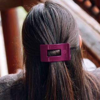TELETIES Mulberry Small Flat Rectangle Hair Clip