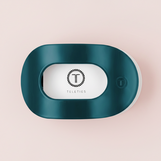 TELETIES Teal With It Medium Flat Round Hair Clip