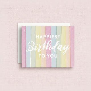 Rainbow Happiest Birthday To You Greeting Card | Birthday