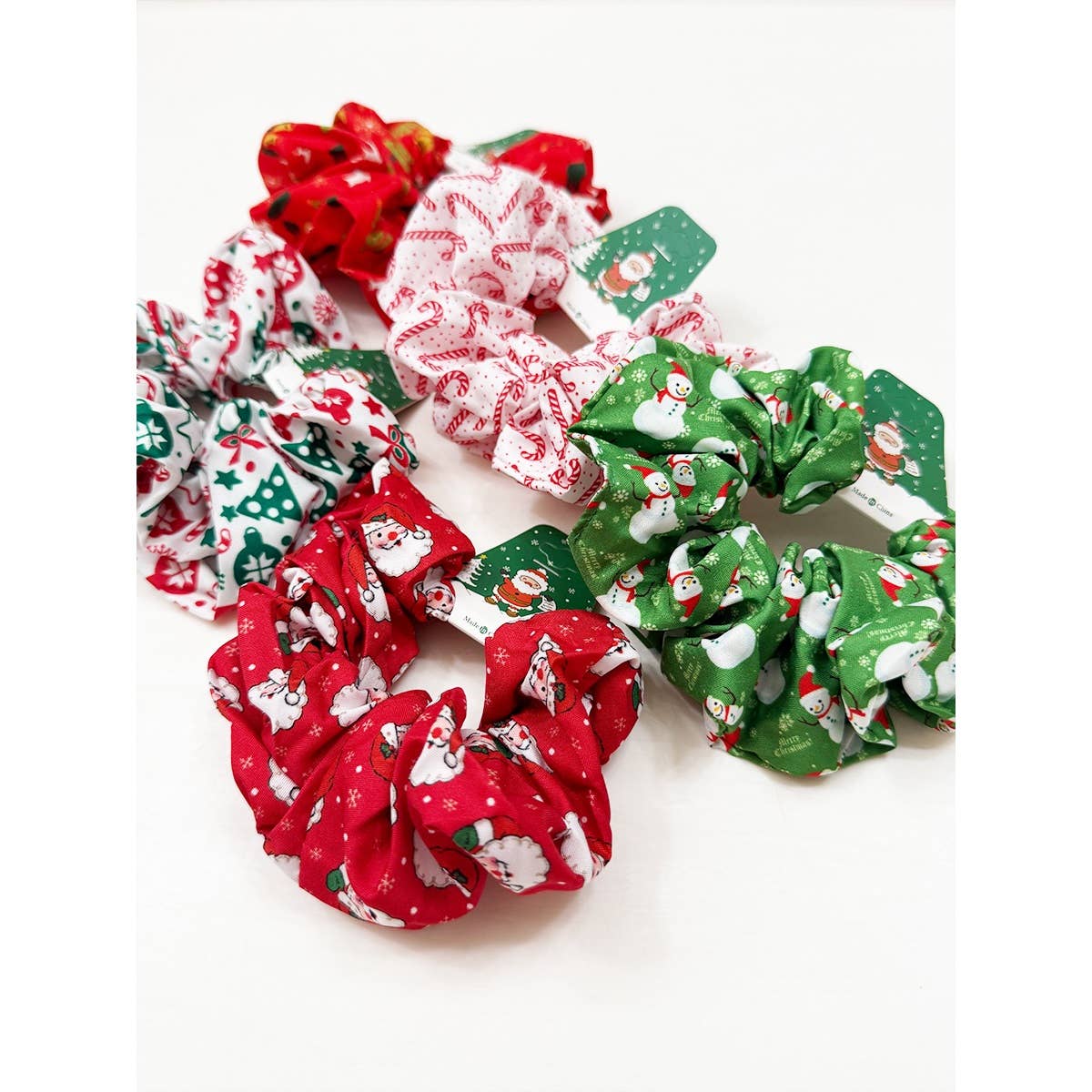 Christmas Cute Designs Mixed Scrunchie