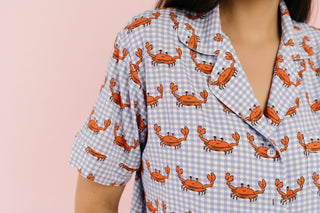 Crabby Women's Bamboo Short Set