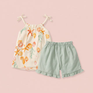 Starfish & Shells Girl Tank & Shorts Set