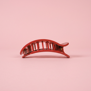 TELETIES Red Carpet Ready | Large | Flat Round Hair Clip