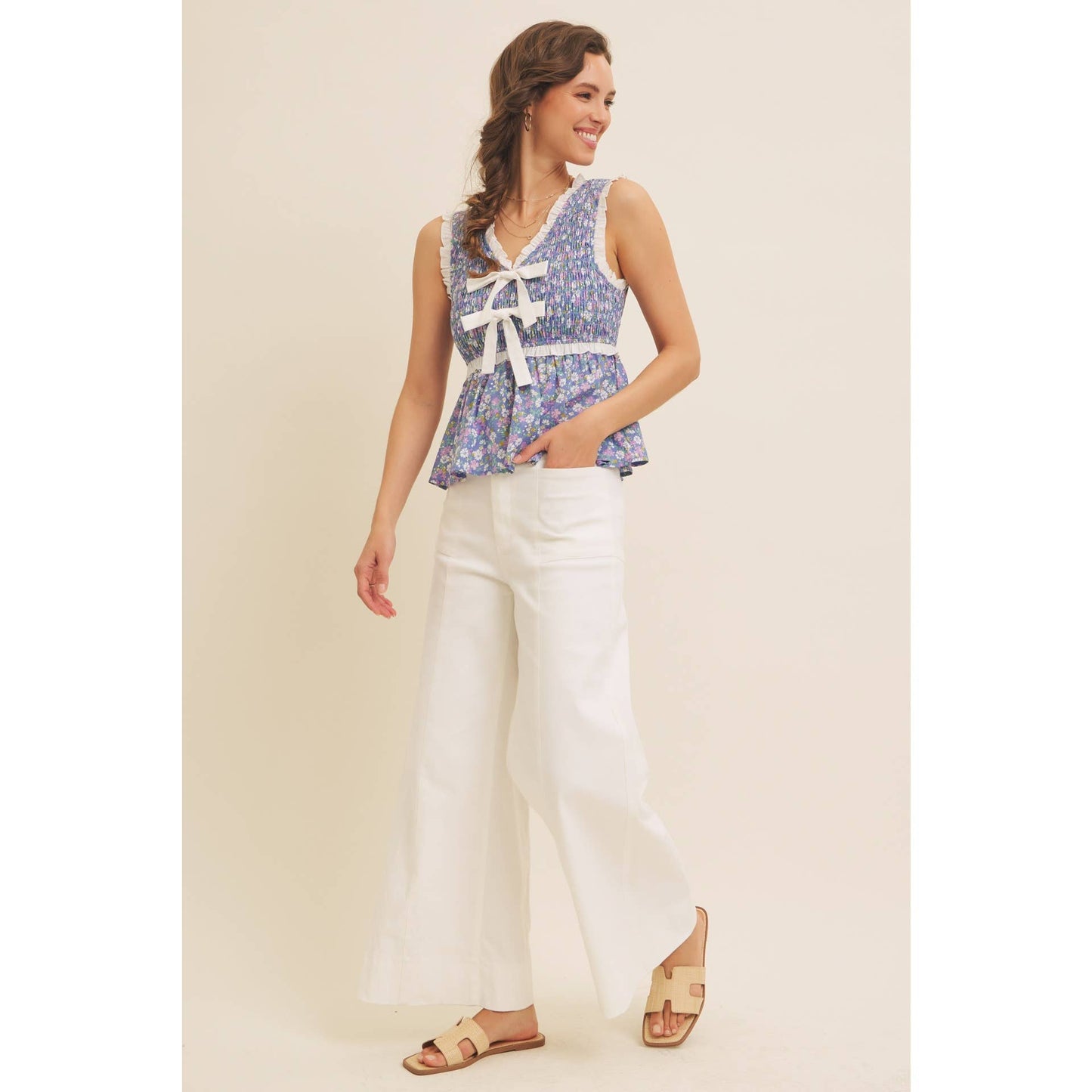 Garden Party Smocked Top
