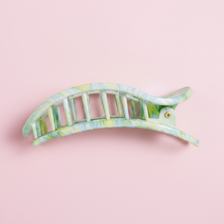 By the Sea Shore | Large | Flat Round Hair Clip
