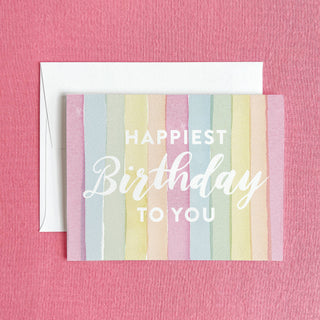Rainbow Happiest Birthday To You Greeting Card | Birthday