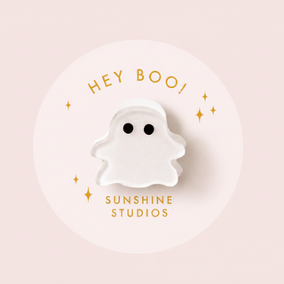 Hey Boo! Ghost Mini Hair Clip