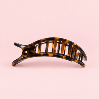 Round Flat Hair Clip | Small | Tortoise