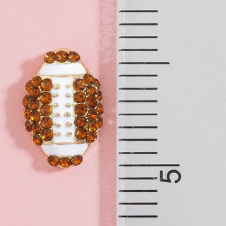 Studded Mini Football Stud Earrings