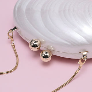 Robyn Pearlescent Shell Evening Bag