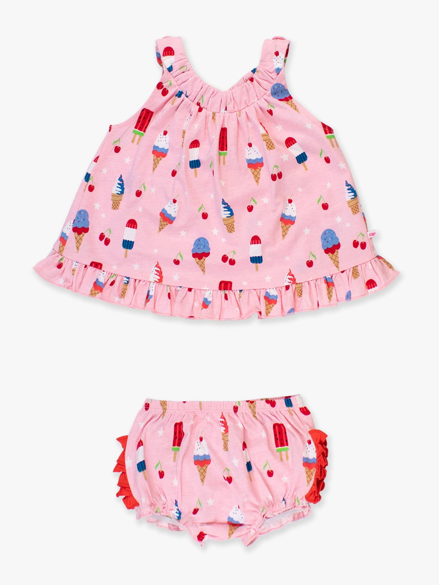 Baby Girls Sweet Freedom Knit Swing Top and Bloomer Set