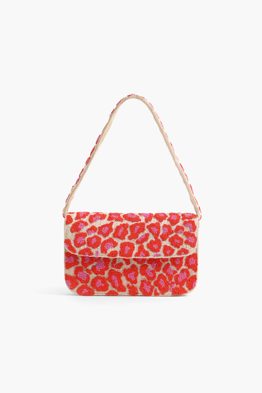 Pink Leopard Shoulder Bag