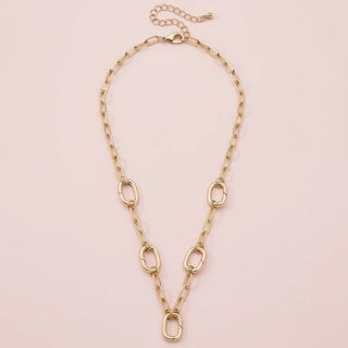Avery Multi-Charm Collector Necklace Base in Shiny Gold