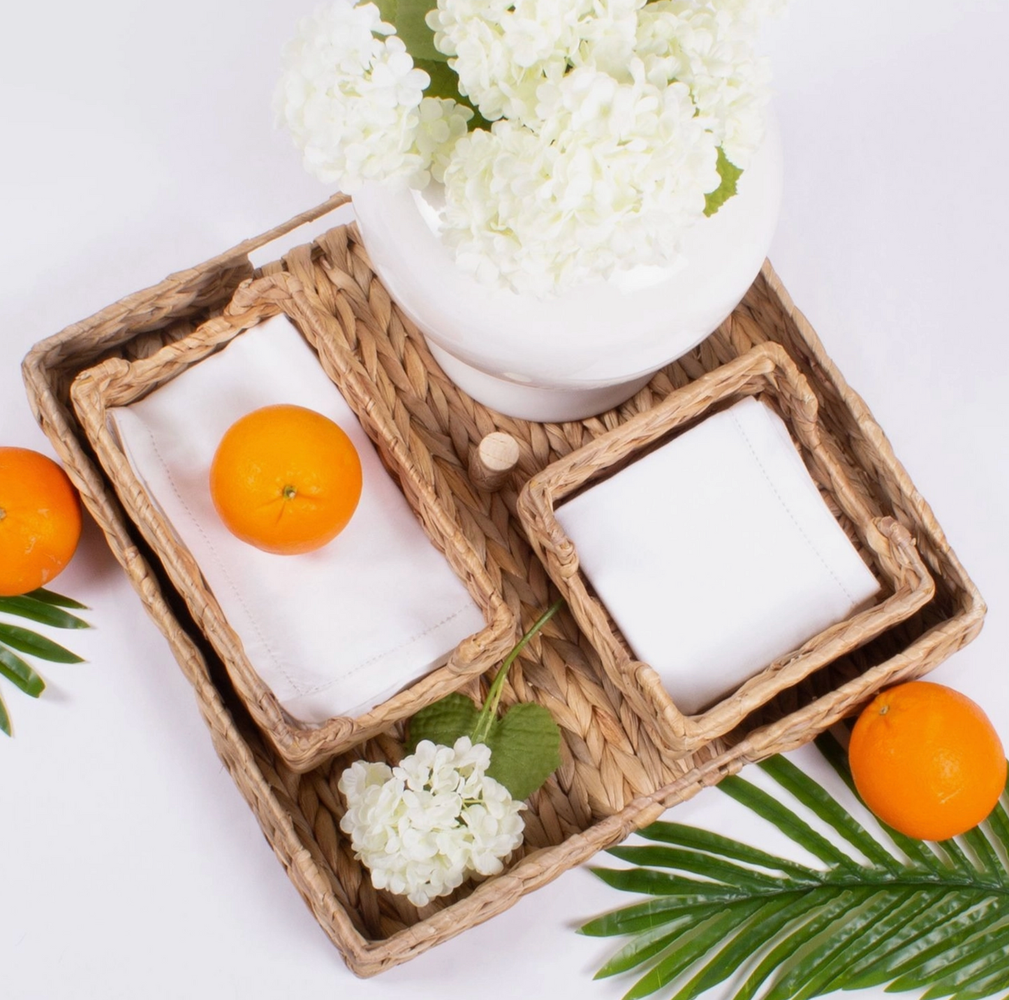 Natural Woven Cocktail Napkin Tray